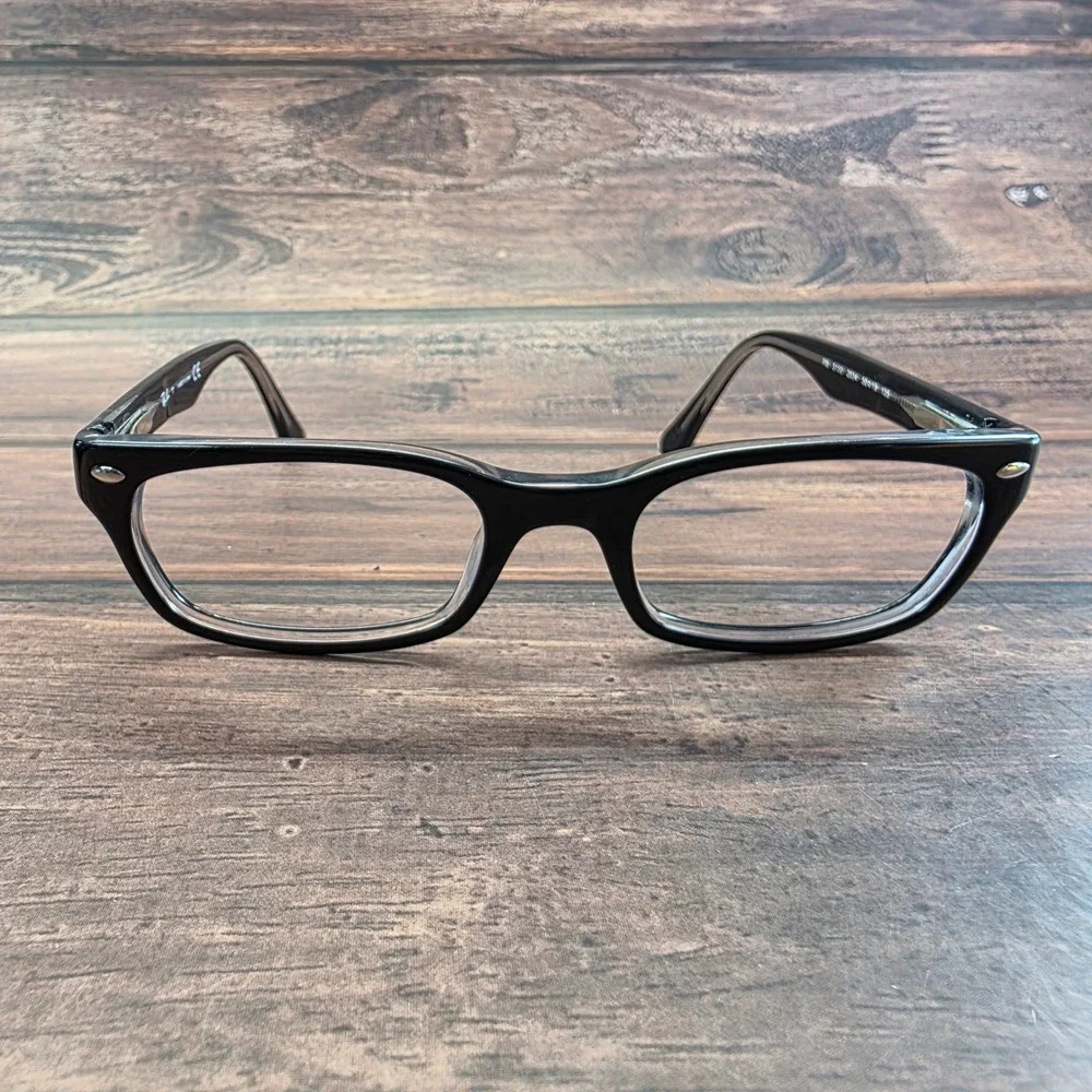 Ray-Ban RB 5150 2034 Black‎ Clear Rectangular Eyeglasses Frames 50-19-135